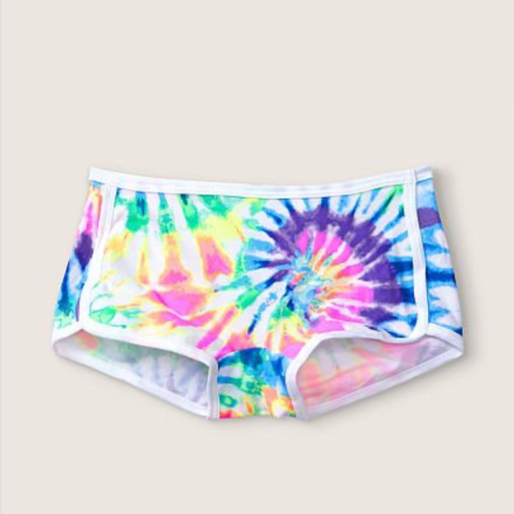 VS Pink tie dye Boyshort shortie panty